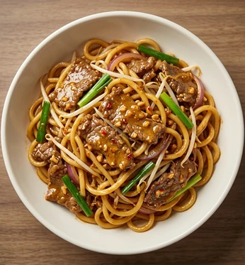 Best Satay Beef Fried Thick Noodles in Calgary, AB