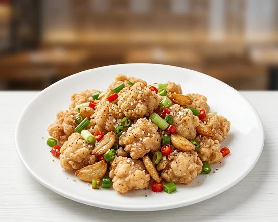Salt and Pepper Chicken served at The Pink Pearl Restaurant in Calgary